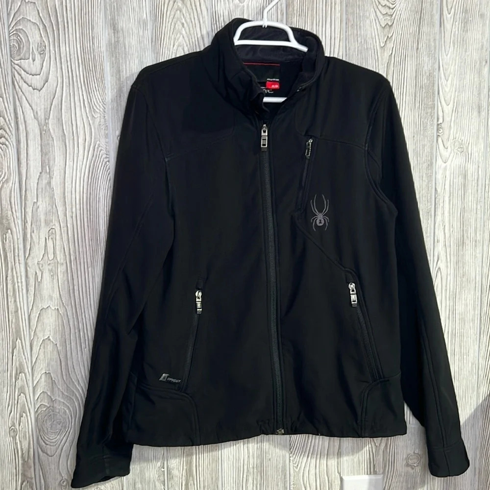 Spyder SoftShell Black Jacket Size Medium